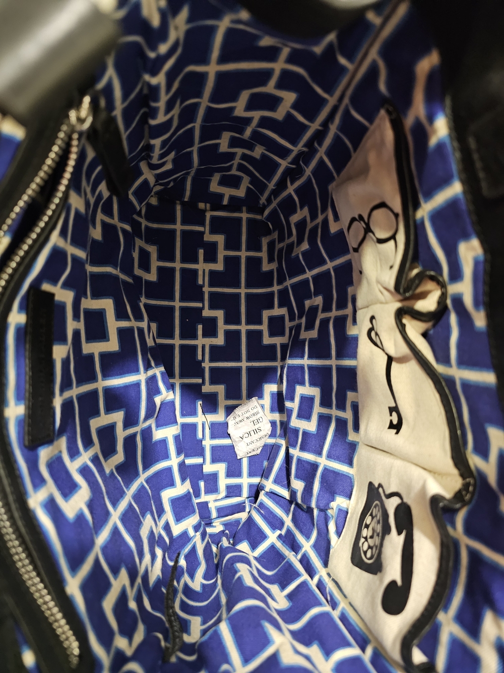 Jonathan Adler Black Full Leather Nixon Tote Bag With OG Dust Bag 9.5/10 - Picture 13 of 16